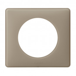 Plaque CÉLIANE poudré 1 poste finition grès